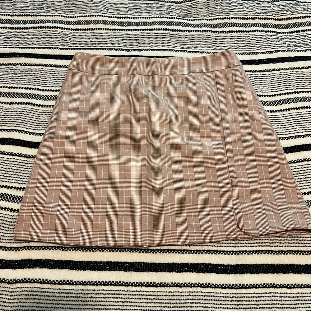 Plaid Tan Skirt